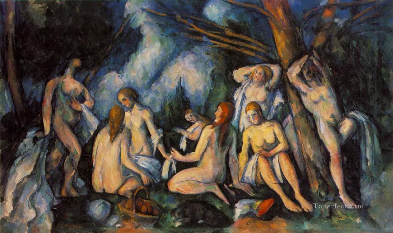 Large Bathers Paul Cezanne Impressionistic nude Oil Paintings